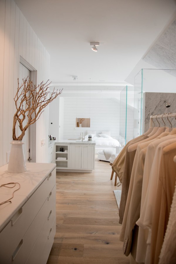 This Bathroom And Walk-In Closet Combination Are Fully Open To The