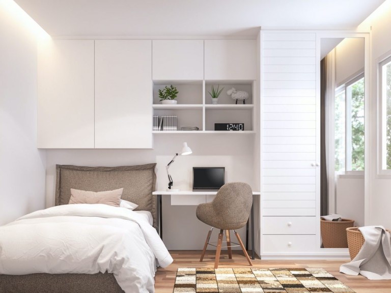 DIY:  ways to make a small bedroom seem bigger  Architectural
